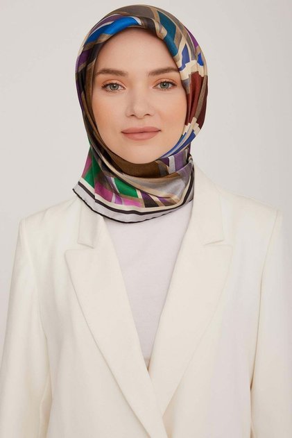Özel Nostalji Serisi Sura Ipek Eşarp 8843 34ns