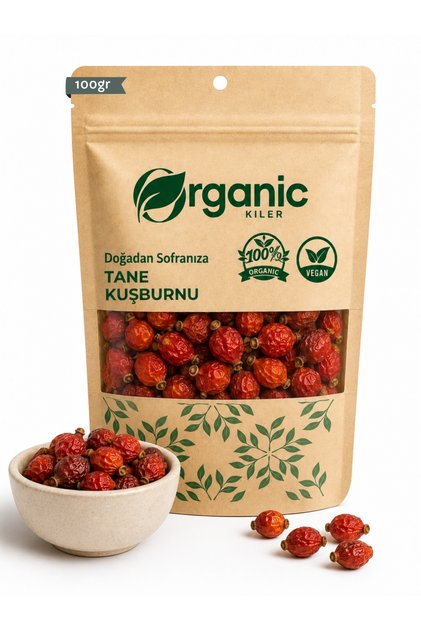 Kuşburnu Tane 100gr. Elenmiş & Taze