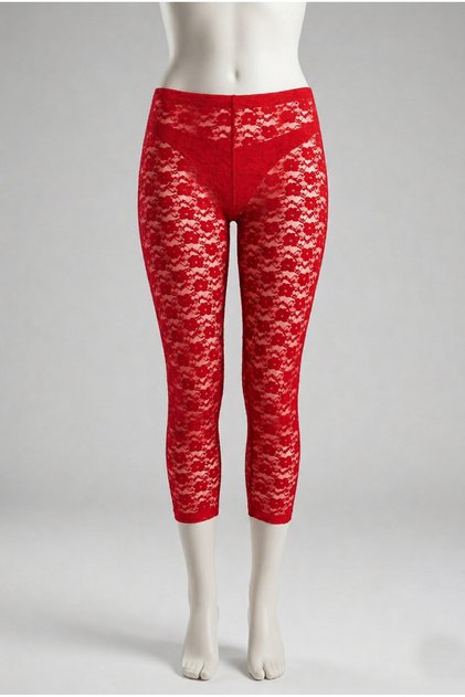 5 Pieces Women's Lace Lycra Long Tights