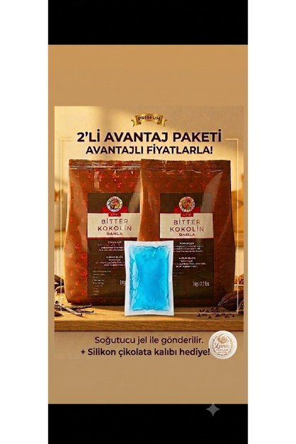 ALT187 Bitter Damla Kokolin 1'er Kg 2'li Avantaj Ürünü