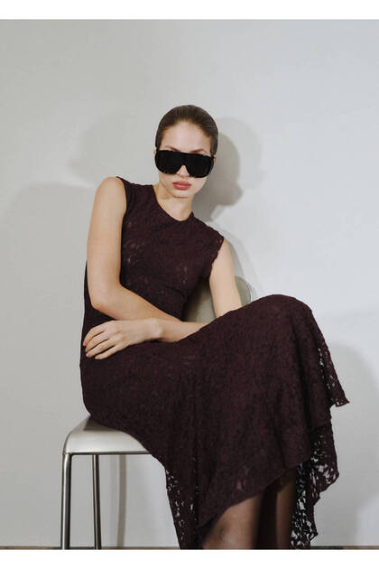 black lace dress mango Asymmetric 1% lyocell Machine wash price-38 Size:40 Regular Jacket+34 Waist Adjust 30to36)Height: 5'7