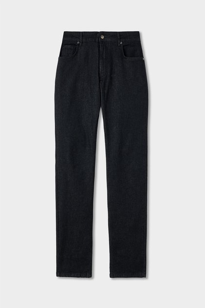 Ds Damat Slim Fit Black Denim Trousers