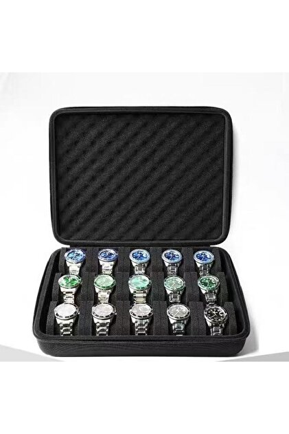 1 slots 15 Slot Watch Box Organizer Watch Travel Case Portable Storage Watch Display Holder for Wris