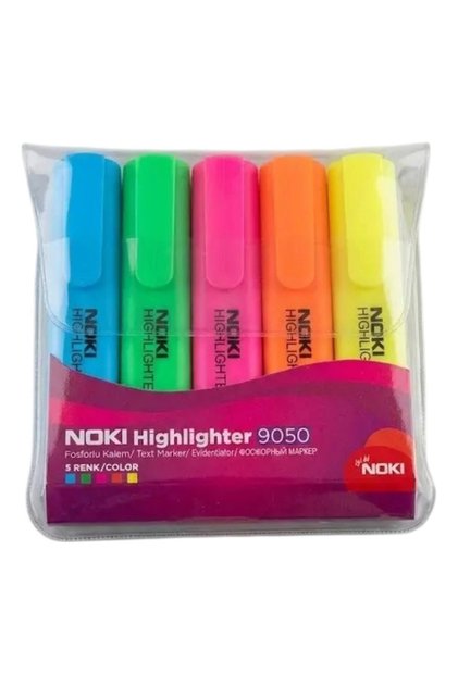 5'li Noki Highlighter Canlı Fosforlu Kalem 9050
