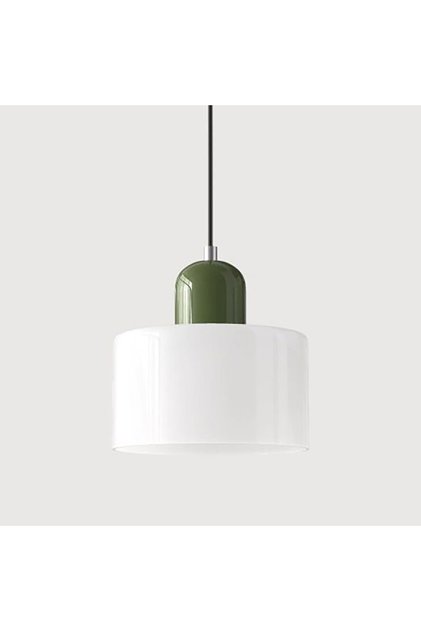 Warm White White on green Nordic Modern Glass Bedroom Bedside Long Line Small Chandelier Restaurant