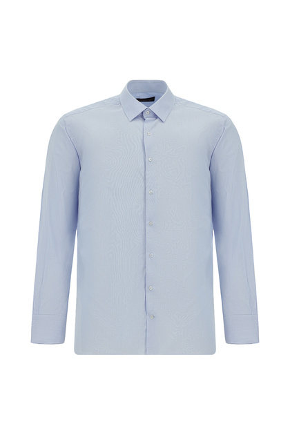 Long Sleeve Classic Patterned Cotton Shirt
