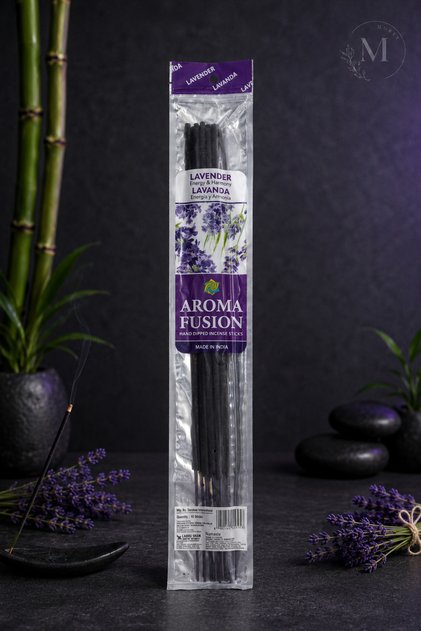 15 Adet Organik Çubuk Tütsü (30 CM UZUNLUK - 1 SAAT YANMA SÜRESİ) - Lavender