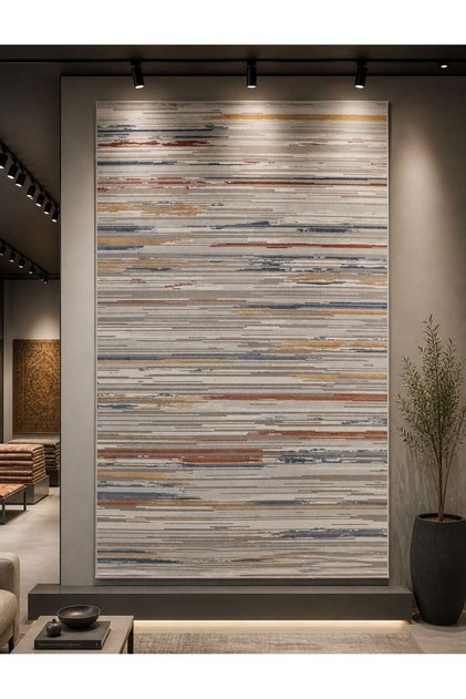 Halıcılık Gabardin April Serisi 6205 Yumuşak Dokulu Makine Halısı Modern Salon Halısı