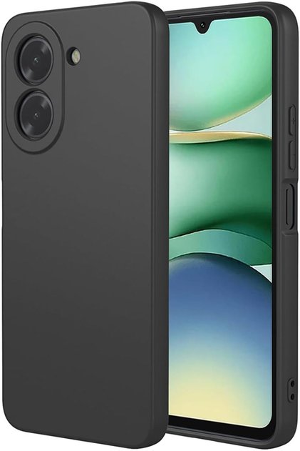 Husă simplă mată din TPU pentru Xiaomi Redmi A5 (171 mm), Negru