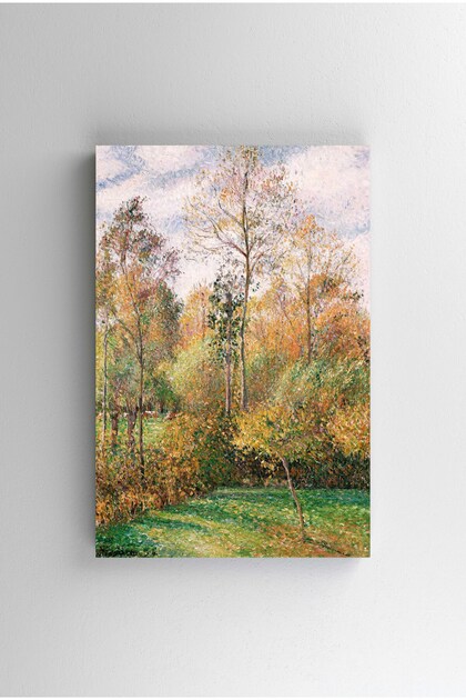 Tablou pe pânză - Camille Pissarro - Automne, Peupliers, Eragny