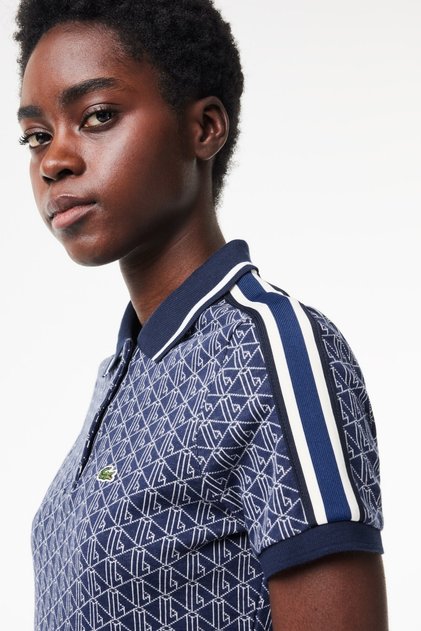 Slim Fit Polo T-Shirt Women's Polo Collar T-Shirt Navy Blue