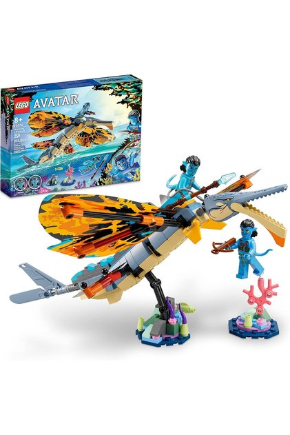 Avatar: The Way of Water Skimwing Adventure 75576 Collectible with Animal Toy for Boys and Girls, Coral Reef Scene, Jake Sully and Tonowari Minifigures