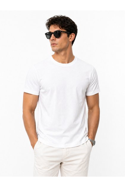 Premium Men's T-Shirt 50% Cotton 50% Polyester Soft Durable Fabric Basic Fit Casual & Sports Single Tshirt