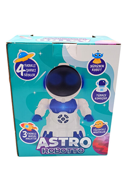 NEW T Astro Robotto Sesli Işıklı Oyuncak Robot URT010-005 - Fiyatı