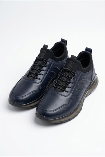 Hakiki Deri Erkek Ayakkabı - Balon Taban Ultra Rahat Ortopedik Günlük Sneaker
