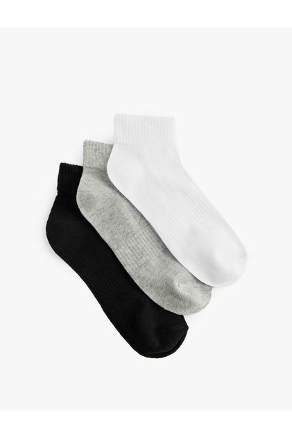 Textured 3-Piece Booties Socks Set