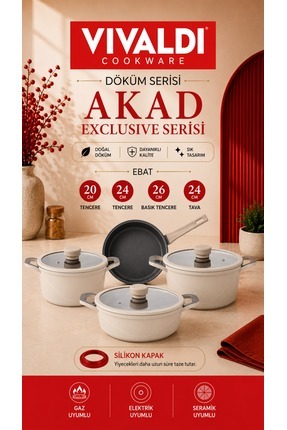 Vivaldi LİDYA GRANIT TENCERE SETİ 7 PARCA H024 - Fiyatı, Yorumları