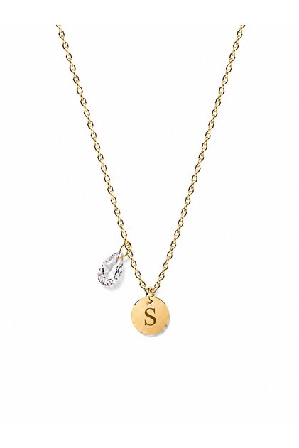 Stainless Steel Letter S Chubby Necklace