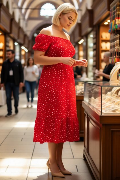 Women's Plus Size Carmen Collar Floral Print A-Line Maxi Dress Short Sleeve Casual Comfortable Modern Stylish