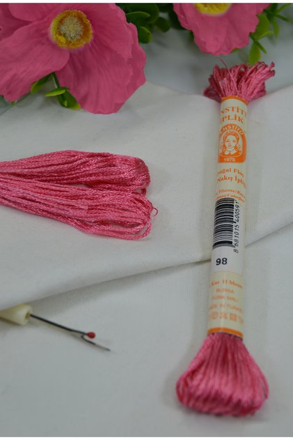 Hand Embroidery Silk, Laundry Silk, Rayon, Shiny Silk Texture, Colorfast