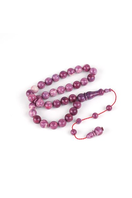 Katalin Sphere Cut 10mm Prayer Beads - Purple