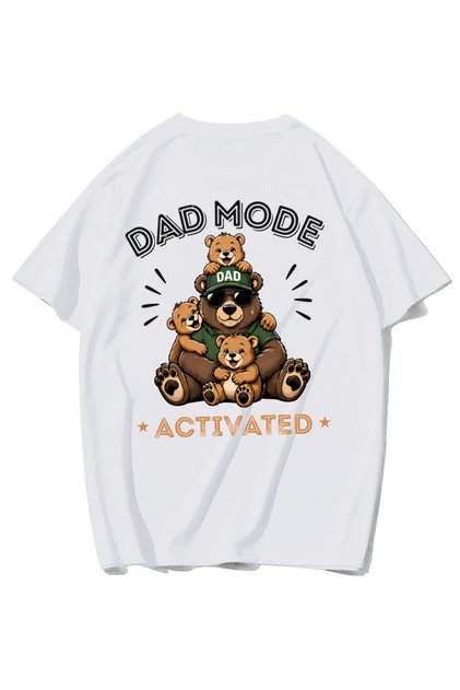 Unisex Oversize Dad Fashion T-Shirt (White)
