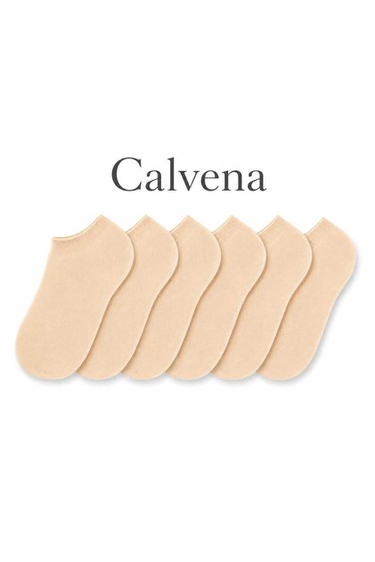 Women's 6 Pairs of Thin Beige, Skin Color Ballerina Socks