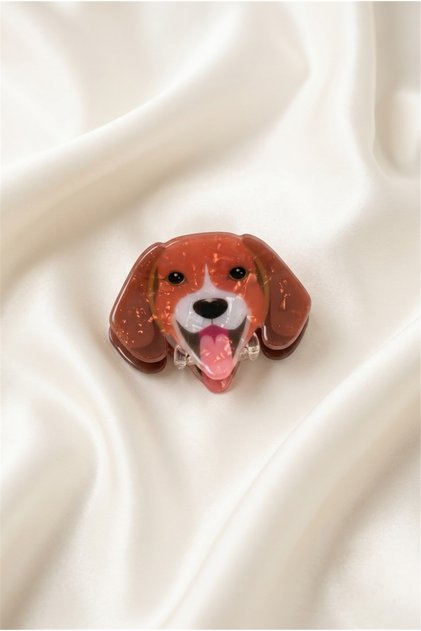 Brown Dog Figured Latch Buckle