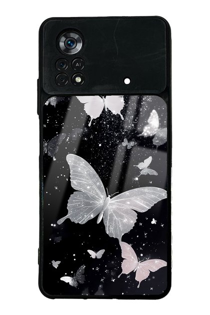 Xiaomi Poco X4 Pro Glossy Phone Case with Butterfly Design