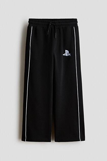Baskı Motifli ve İçi Tüylü Jogger Pantolon