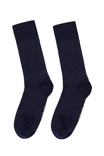 Men's Navy Blue Bamboo Socks 000A2C35176F