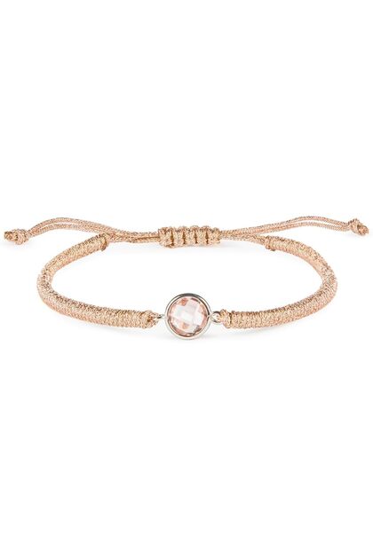 Pink Quartz Women's Bracelet, 925 Sterling Silver, Beaded Bracelet, with Quartz, Handmade Adjustable Jewelry