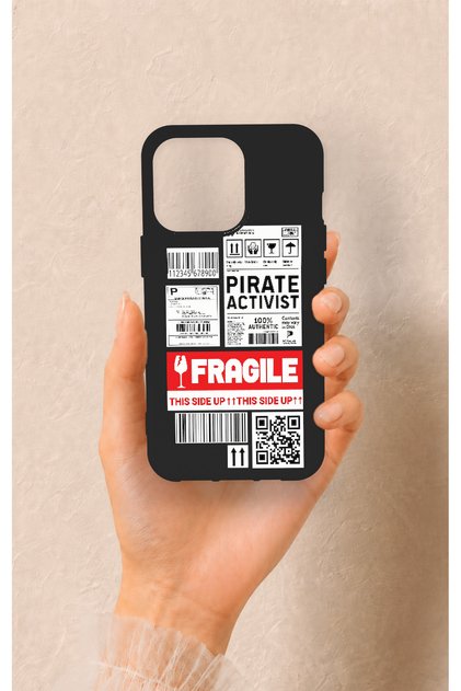 iPhone 13 Pro Compatible Fragile Patterned Silicone Case
