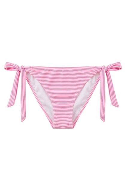 PEMBE BEYAZ ÇİZGİLİ BAĞCIKLI BİKİNİ ALTI