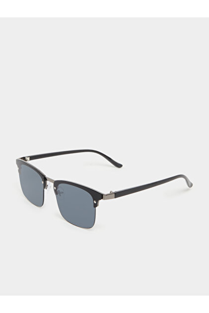 Square Frame Sunglasses with Nose Pads