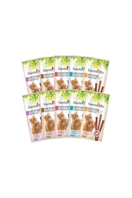 Gardenmix Garden Mix 10 Paket Stick Kedi Ödülü 30x5 gr Lezzetli