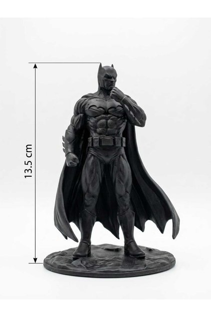 Batman Kara Şövalye 3D Baskı Dekoratif Figür Biblo Heykel 13.5 cm Siyah