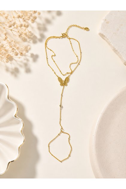 Gold Butterfly Detailed Steel Shahmeran