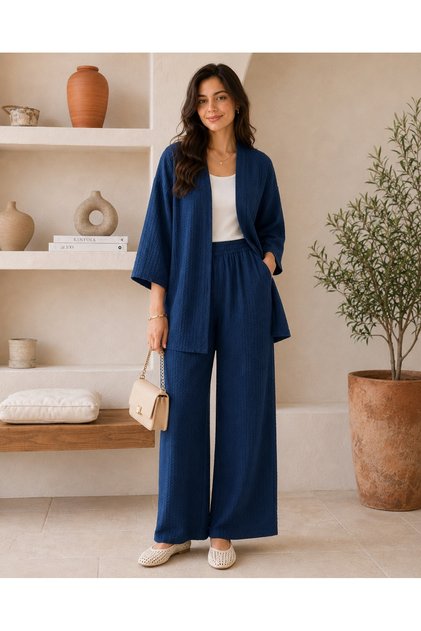 Women's Kimono Casual 2-Piece Set