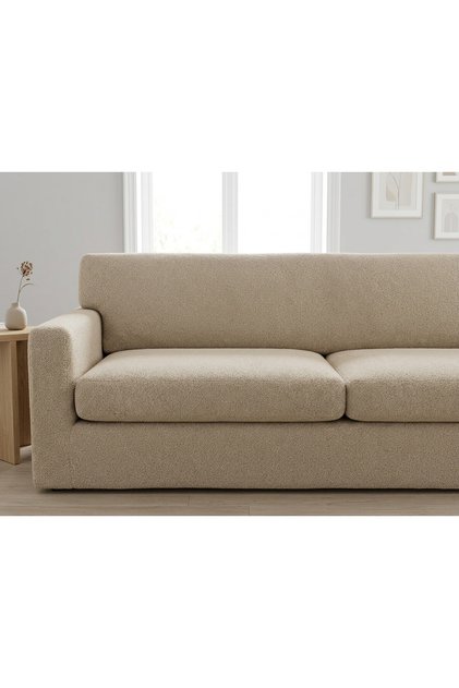 Bohem Likralı Koltuk Örtüsü Takımı 3+3+1+1 Yumuşak Dokulu Esnek Modern Desenli Koltuk Kılıfı