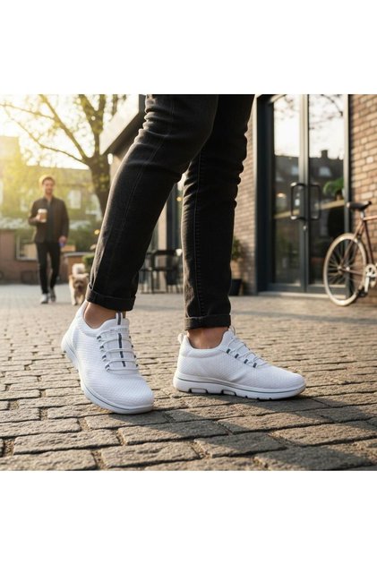 251452 Slip-One 40/45 Lace-Up Sneakers with a Lace-Free Look