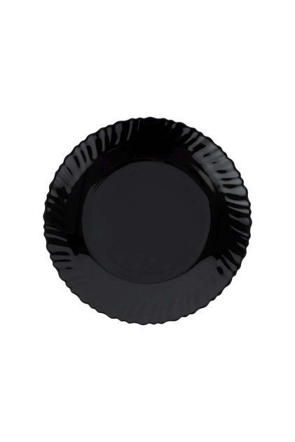 Opalware Dinner Plate 10.5 Inch Black-Wave Series Black