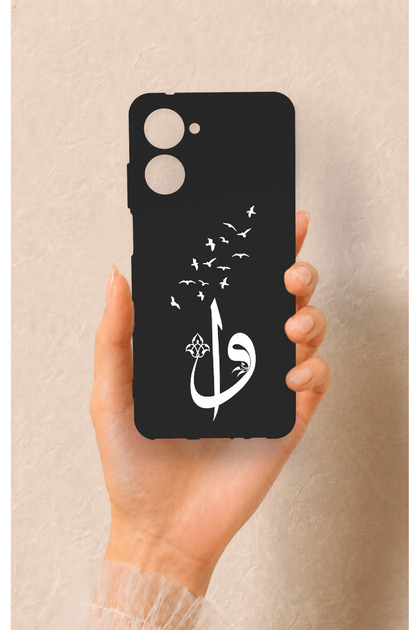 Realme 10 Compatible Elif Vav Patterned Silicone Case