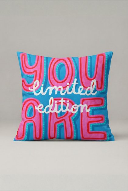 Neon You Limited Edition Written Cushion Cover 241 – Limited Edition Design 45X45 cm