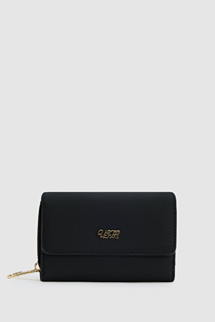 Women's Black Wallet 50324834-Vr046