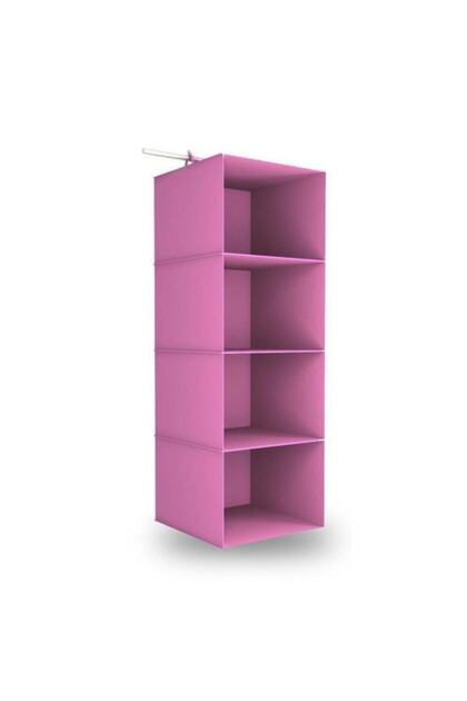 4-Tier Foldable Closet Organizer Shelf Set, Sock Tie Clothes Organizer, 2 Pieces