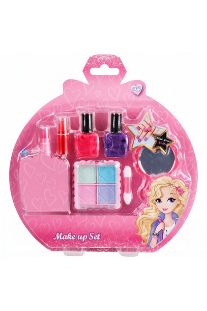 Mini Makyaj Seti 3+ Yaş Çocuk Makyaj Seti Lisanslı Kız Çocuk Hediye Pre tty Pinky