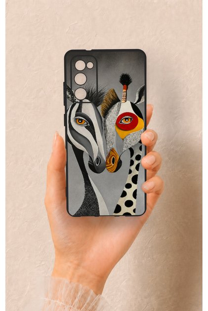 Samsung S20Fe Compatible Zebra and Giraffe Patterned Silicone Case