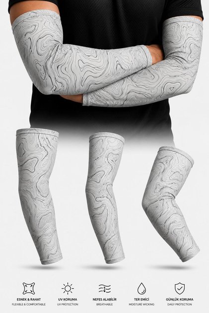 Motorcycle Cycling Arm Sleeves Right Left Arm Socks Purple Set