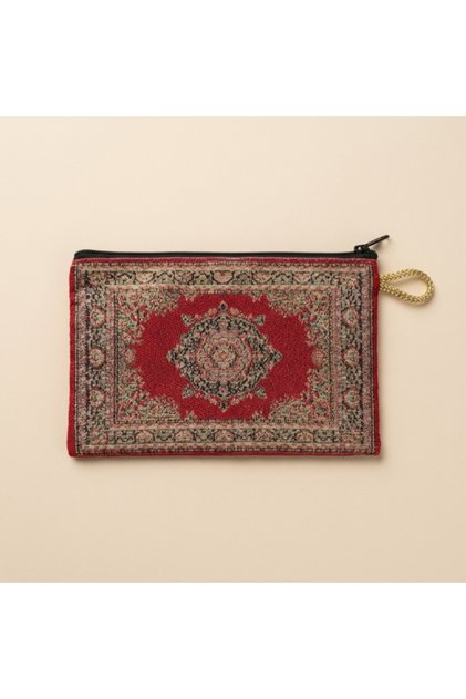 7 ADET - Kilim Desenli Cüzdan – Etnik Desenli Fermuarlı El Cüzdanı
